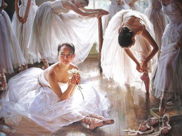 Dancing Ballet Painting - Ballerinas Guan Zeju17